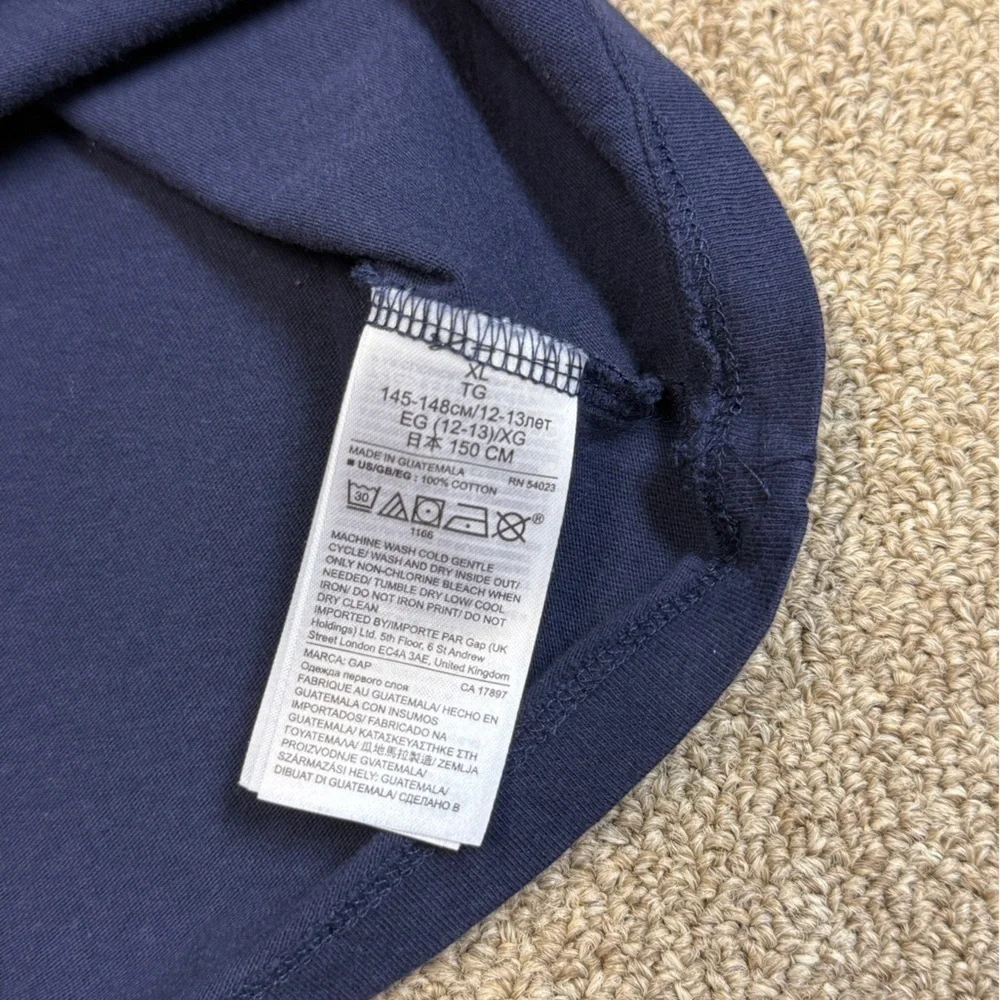 ⚡️3/$20⚡️Gap Kids: Girls Navy Firefly Long Sleeve T-Shirt, Size XL (12)